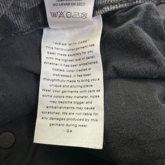 Good American Pants Womens 4/27 Black 90s Duster Straight Leg Jeans Denim Casual - Picture 6 of 15